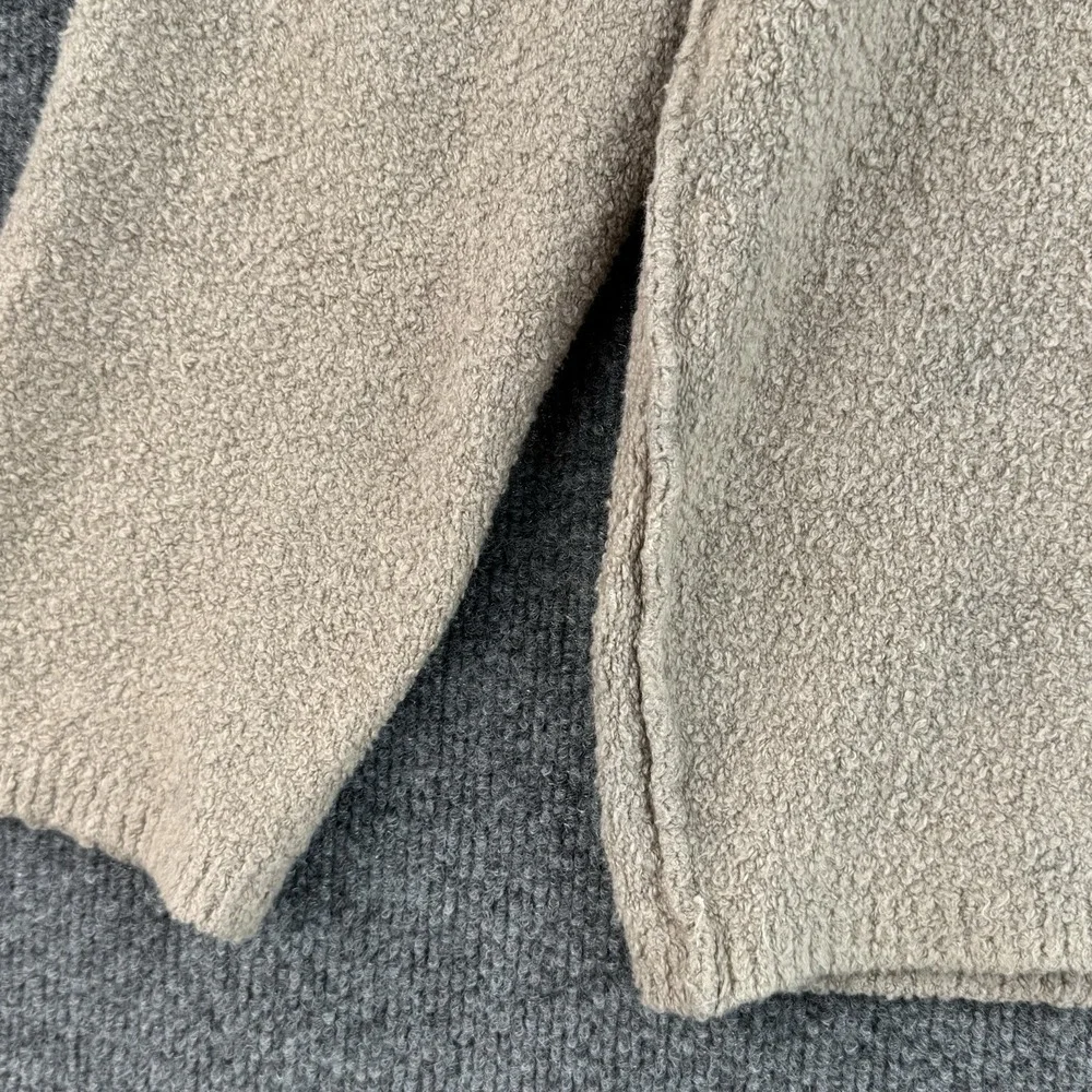 AllSaints Sweater Mens L Beige Eamont Crew Oversized Terry Textured Pullover